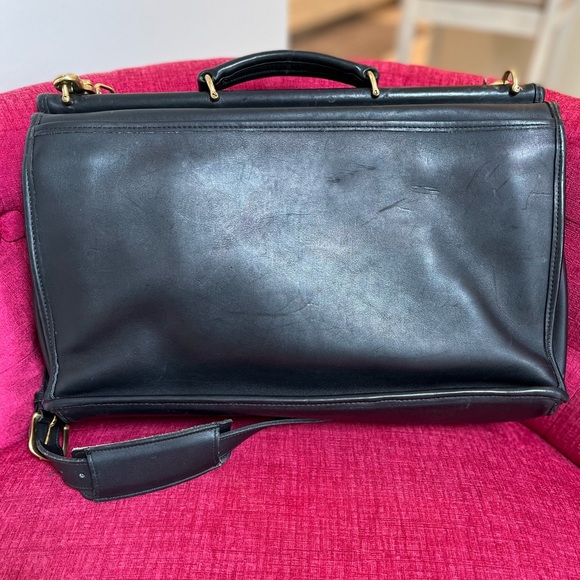 Coach vintage black leather Beekman Briefcase - Picture 3 of 12